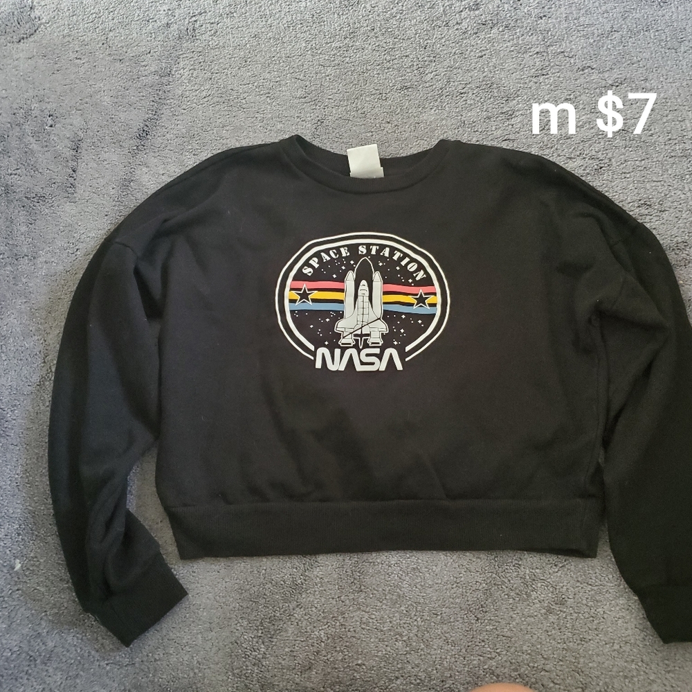 NASA Crop sweater